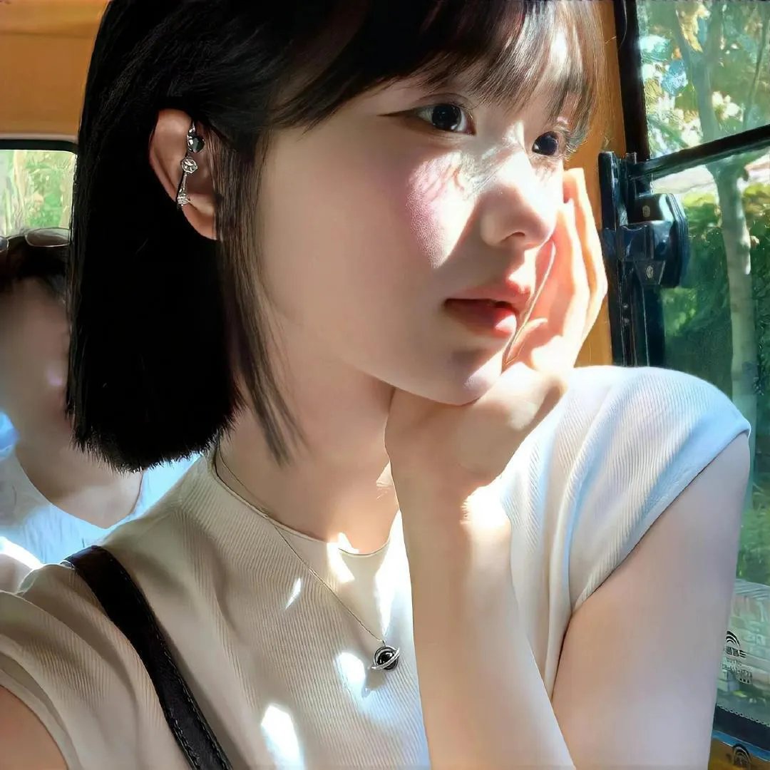 蓝色牛仔裤芬兰小姐